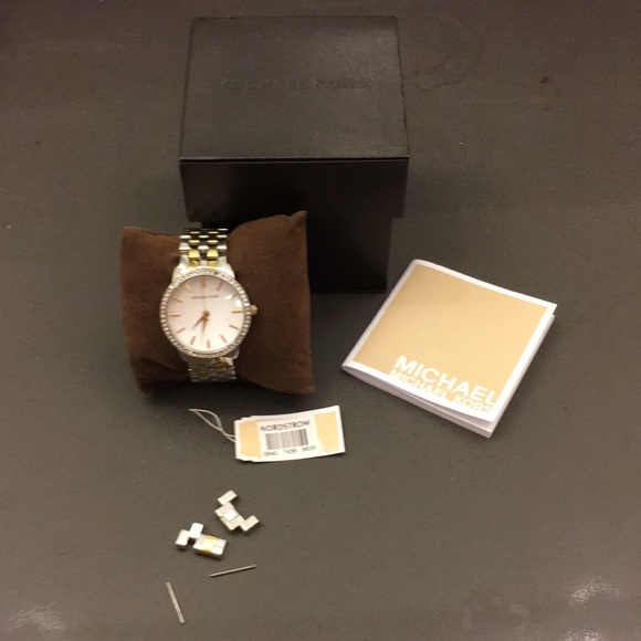 Michael Kors Pave Two-Tone Watch - Picture 5 of 8